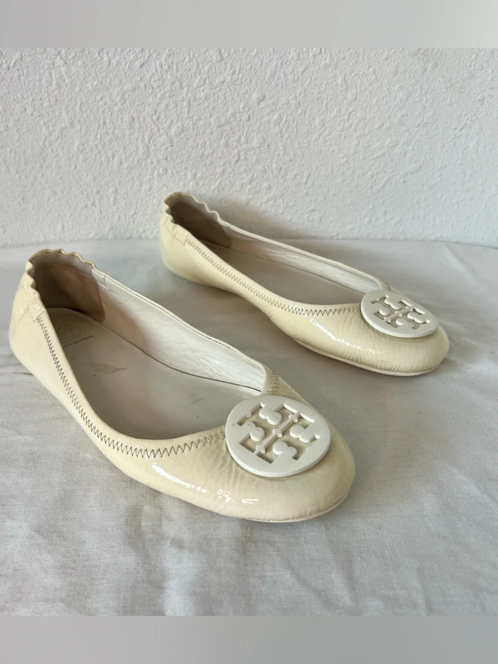 Tory Burch Minnie Patent Leather Travel Ballet Flat